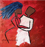 African Art, Painting, Lovers Series 7