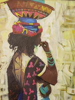 African Art, Painting, Milk Maid III - Afro Crafters